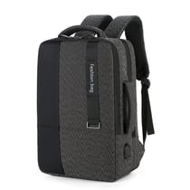 Sac À Dos Ordinateur Grande Capacité Avec Interface De Charge USB Rouge Noir YONIS