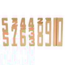 Chiffres en bois