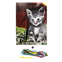 Kit canevas 50 x 40 cm Seg de Paris modèle un petit coin de parapluie