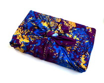 Carédeau Papier Cadeau Réutilisable Furoshiki en Satin de Coton 100% Flirt Automnale - Taille M