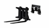 Attache rapide avec fourche pour chargeuse sur pneus G48XE - 28138