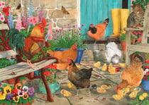 Puzzle 1000 pièces - Poule Piquée - HOP - House of Puzzles