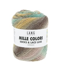 Pelote Mille Colori Socks & Lace Luxe - 100g - Lang Yarns 222 Menthe Ocre Olive