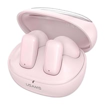 Usams Écouteurs TWS Bluetooth 5.3 avec Commandes Tactiles et Boîtier de Charge Rose champagne