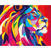 Kit diamond painting Tête de lion 40 x 50 cm