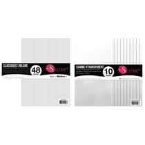 Packs Scrapbooking papier Blanc et Transparent à embosser
