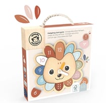Jouet à bascule Horloge educative Herisson en bois - Beige - Speedy Monkey