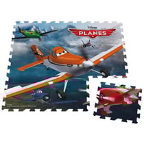 9 dalles en mousse disney planes - tapis de sol puzzle - jumbo