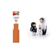 Petits moules à plâtre Poupées russes en latex + supports de calage