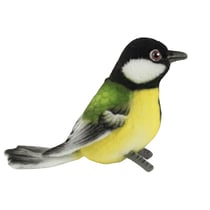 Peluche grande mésange 13cm - Anima - Jaune