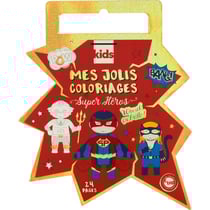 Carnet de coloriage enfant avec foil 24 pages Super Héros