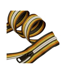 Fermeture coupe vent double curseur séparable multicolore