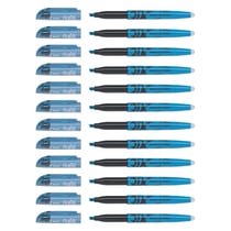 Lot de 12 surligneurs effaçables PILOT FRIXION Light pointe biseautée - Bleu
