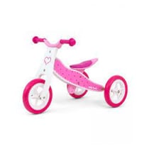 Ride On draisienne 2in1 Look Coeurs - Milly Mally - Rose