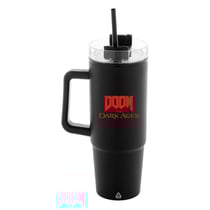 Doom The Dark Ages - Tasse thermo avec paille Shield 1180 ml