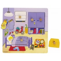 Puzzle en bois encastrement chambre d'enfant 7 pièces - goula - 53034