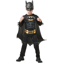 Déguisement Luxe Batman 80 ans Noir et Jaune Taille 3-4 ans