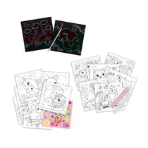 Cahier d'activités de coloriage à paillettes 3 en 1