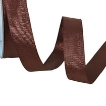Bobine 25m ruban métallique marron chocolat