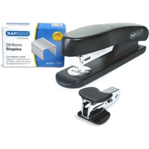 Agrafeuse de bureau + Ote agrafes + 5000 agrafes 26/6mm - Rapesco