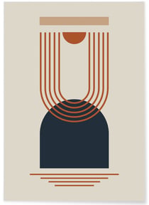 Affiche Abstract Figures 7 | A3 : 29,7x42cm