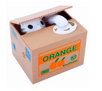tirelire electronique Chat voleur - Orange - Itotal