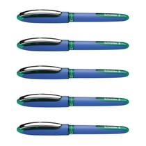 Stylo roller SCHNEIDER - One Hybrid C 05 - Vert - Pointe conique - Lot de 5