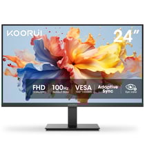 KOORUI E2412F Écran PC - 24 pouces Résolution Full HD 1920*1080 Fréquence Rafraîchissement 100Hz Dalle VA Angle 178 - Noir