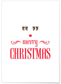Affiche Merry Christmas | A3 : 29,7x42cm