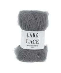 Pelote de Mohair et soie à tricoter LACE - 25 GR - Lang Yarns Gris (05)