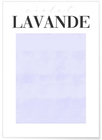 Affiche Violet Lavande | A3 : 29,7x42cm