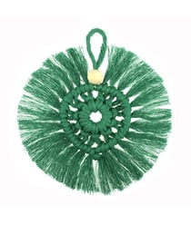 Kit Macramé Couronne Verte - 10 x 10 cm - Trimits Vert