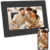 AGFA PHOTO Cadre Photo Connecté Realiview APF700 Wi-Fi 7" LCD - Affichage Photos/Vidéos, Horloge, Météo, Rotation Auto, Mémoire 32Go, Appli FRAMEO iOS/Android Incluse - Noir