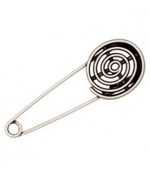 Epingle à Kilt spirale brute Nickel 75 MM X 1 - Union Knopf Gris