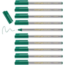 Lot de 10 feutres fins EDDING 88 Office Liner - Pointe ronde 0,6 mm - Vert