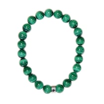 Bracelet Malachite Perles Rondes 8 mm - Omsaé