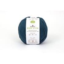 DMC - Fil Coton Recyclé Eco Vita 3mm 100g Tricot et Crochet Col. 008 bleu