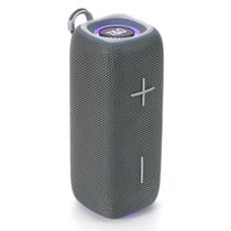 Enceinte Bluetooth Portable 3D Stéréo Subwoofer LED Multicolore Anti-Poussière Autonomie 3h Gris YONIS