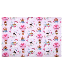 Tissu coton enfant cretonne montgolfière fille de 160 cm de largeur ninon rose vendu par 50 cm