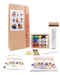 Kit Crochet 8 Amigurumis Coffre Magique MULTICOLORE TU