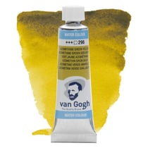 Tube 10 ml - Peinture aquarelle Van Gogh Watercolour - Vert Jaune Azométhine n°296 - Étude - Transparent