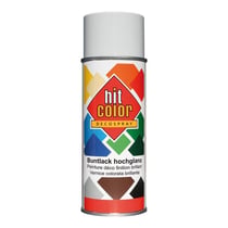 Spray de peinture - Gris lumière - RAL7035 - Décoration - Tous supports - Hit Color - 400ml