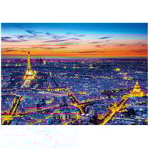 Puzzle la tour eiffel au couche du soleil 1500 pièces - collection paris - clementoni - 31815