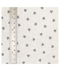 Tissu coton petits coeurs de 140 cm de largeur coeursgalet vendu par 50 cm