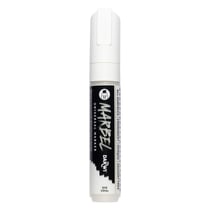 Marqueur - Peinture acrylique - Blanc - Permanent - Pointe biseautée 12mm - Marbel - Darwi
