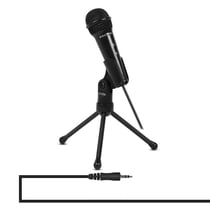 Microphone Professionnel Avec Trépied Pour Diffusion En Direct Et Jeux PC Mac Noir YONIS