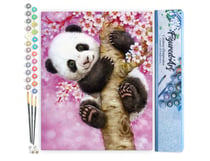 Peinture par Numéro Figured'Art - Bébé Panda - Kit de Loisir Créatif DIY Numéro d'Art Complet - 40x50cm sans châssis en bois