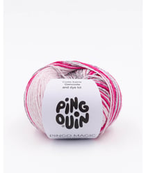 Pelote de coton brillante Pingo Magic - Pingouin Rose