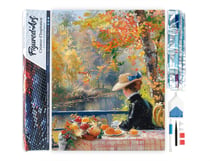 Diamond Painting Broderie Diamant Figured’Art 40x50cm toile entière roulée avec diamants carrés - Femme en Automne inspirée de Renoir