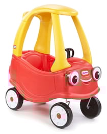 Véhicule porteur cozy coupé, rouge - little tikes - voiture bébé, enfant, 1er age